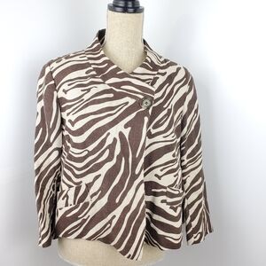 MICHAEL Kors Women poncho cape 100% linen size 14P